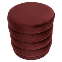 Rollo Velvet Ottoman